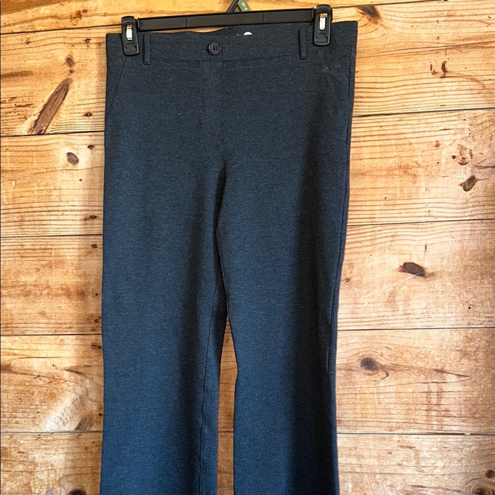Betabrand Gray Straight Leg Pants